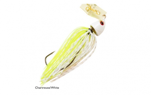 Z-Man ChatterBait Freedom 1/2 oz Chartreuse White Jagged Tooth Tackle