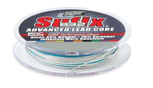 Sufix 832 Advanced Lead Core Color Metered 12 lb Test 200 yards Jagged  Tooth Tackle