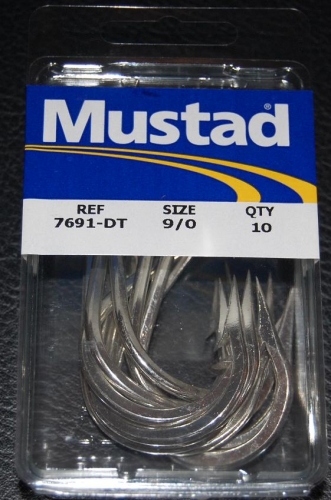 Mustad 7691DT Southern and Tuna Hook Size 9/0 Jagged Tooth Tackle