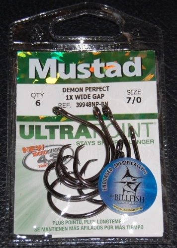 Mustad 39948NP-BN Wide Gap Size 6/0 Circle Hook Jagged Tooth