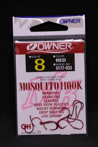 Owner 5177 Mosquito Hooks Size 8 Jagged Tooth Tackle