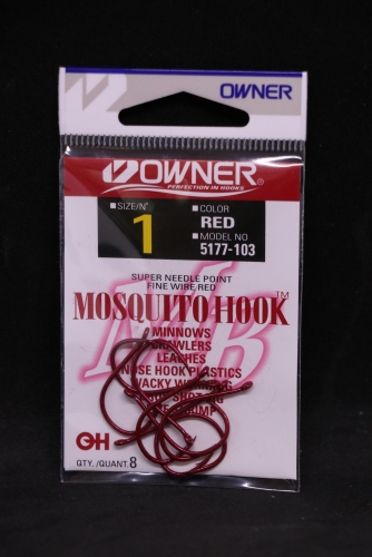 Owner 5177 Mosquito Hooks Size 1 Jagged Tooth Tackle