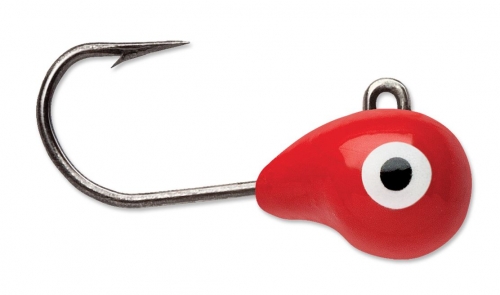 VMC Tungsten Tubby Jig 1/32 oz Glow Red Jagged Tooth Tackle