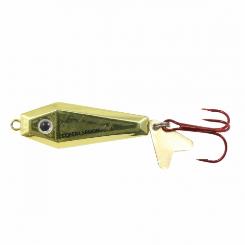 Northland Tackle Buck-Shot Coffin Spoon Gold Shiner Jagged Tooth