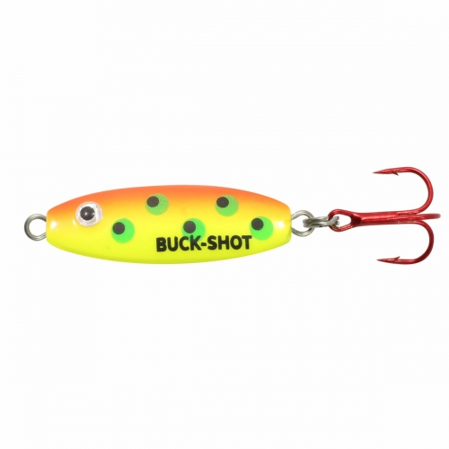 Northland Tackle Buck Shot Spoon Bubblegum Tiger Jagged Tooth Tackle