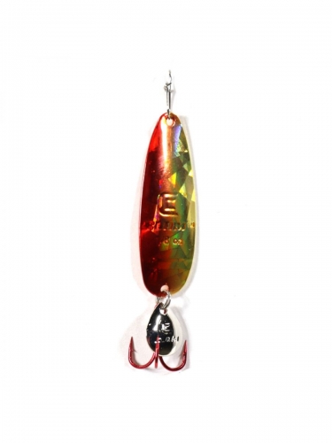 Clam Ribbon Leech Flutter Spoon Red Gold Holo Jagged Tooth Tackle