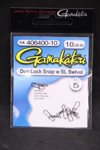Gamakatsu Duo Lock Snap With Superline Swivel Jagged Tooth Tackle