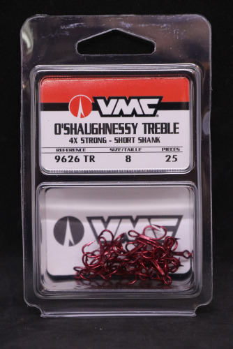 VMC 4X Strong O'Shaughnessy Treble Hooks - 9626