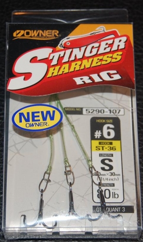 Owner 5290 Stinger Harness Rig Size 6 Jagged Tooth Tackle