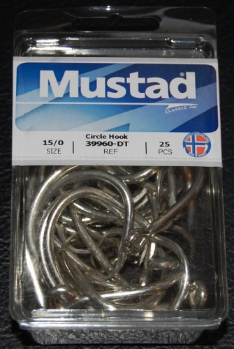 Mustad 39960-DT Duratin Circle Hooks Size 15/0 Jagged Tooth Tackle
