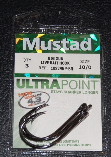 Mustad 10121NP-DT Kaiju Inline Single Hooks Size 6/0 Jagged Tooth Tackle