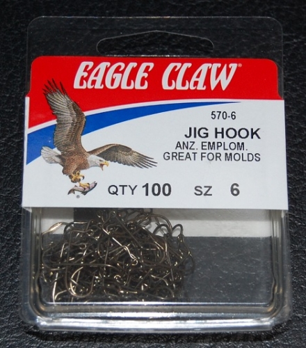 Eagle Claw 2 Size Jig Hook Fishing Hooks for sale