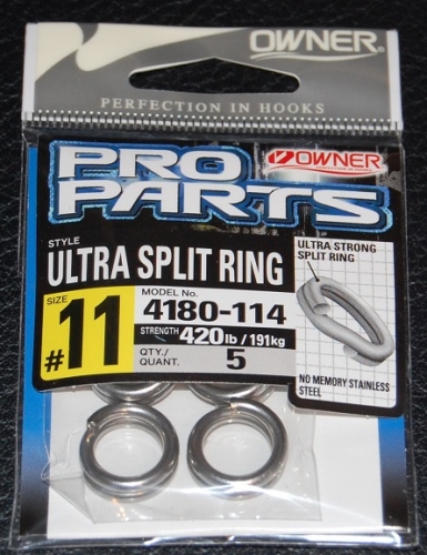 small fishing accessories :: Owner Hyper Wire Split Rings