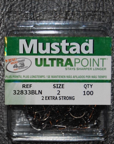 Mustad 32833NP-BN Ultra Point 2X Jig Hooks Size 2 Jagged Tooth Tackle