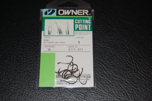 Owner 5111 SSW with CUTTING POINT Size 4 Jagged Tooth Tackle
