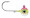 VMC NME Neon Moon Eye Jig - Pink Fire UV